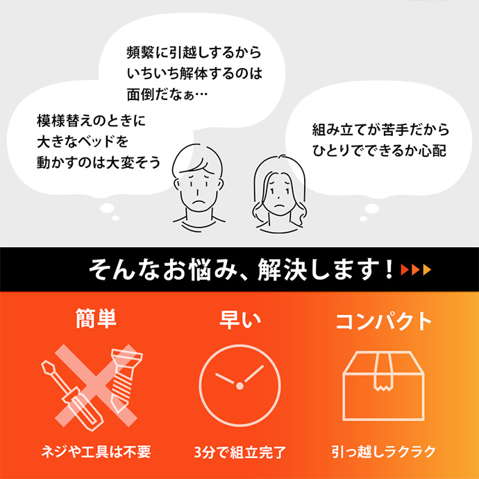 【送料無料】ベッド シングル ライトブラウン ベッド シングル ライトブラウン  ベッドフレーム フレーム 宮棚付き 宮棚 おしゃれ すのこ 収納スペース 天然木 コンパクト ベット ネジなし すのこベッド コンセント付き コンセント 収納 [3]