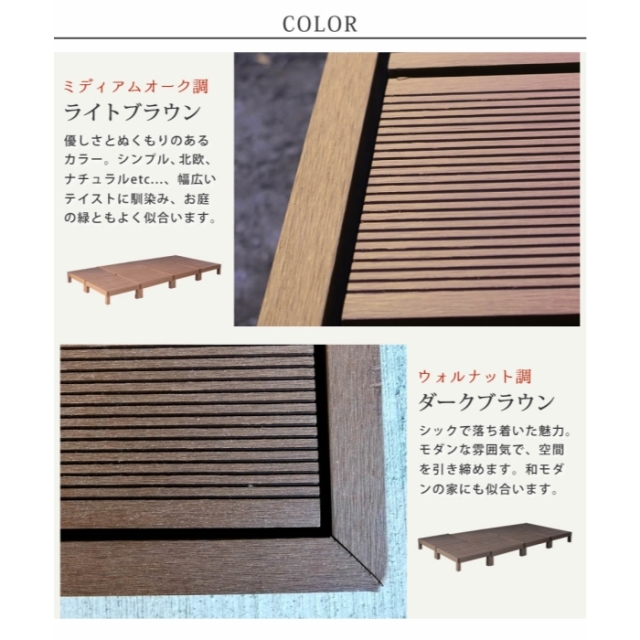 人工木ウッドデッキ 8台 [4]
