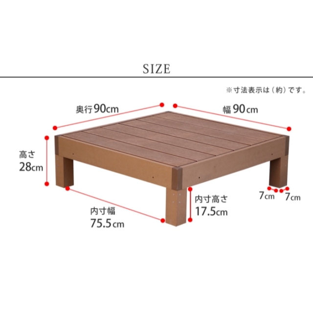 人工木ウッドデッキ 4台 [2]