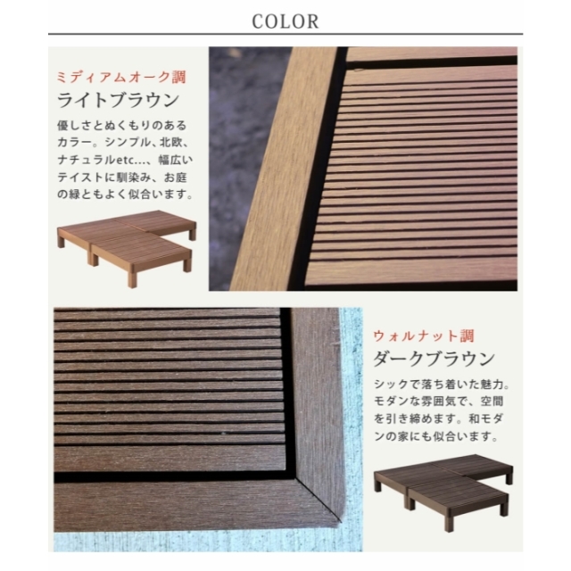 人工木ウッドデッキ 3台 [4]