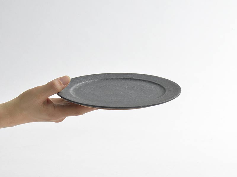 MISHIM POTTERY　rim plate(M)/hibi(白) [5]