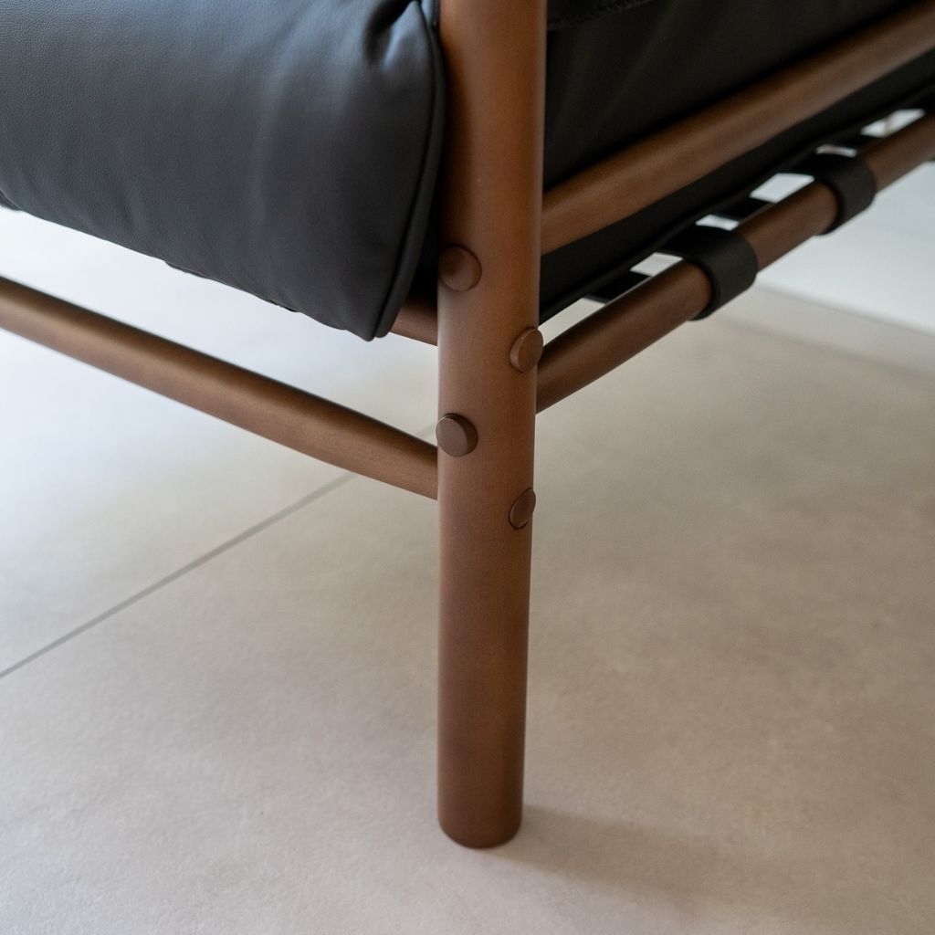 Ilona Armchair Type-A 2Seats Oil-leather Black / イローナアームチェア タイプA 2シート オイルレザー ブラック アルネ・ノレル [3]