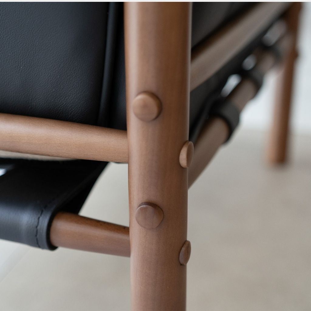 Ilona Armchair Type-A 2Seats Oil-leather Black / イローナアームチェア タイプA 2シート オイルレザー ブラック アルネ・ノレル [5]