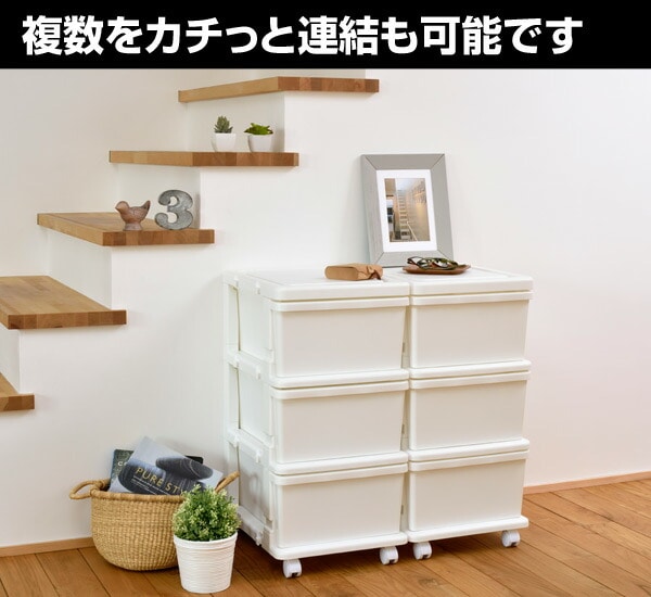 スリムチェスト 3段 キャスター付き ホワイト JEJアステージ
										
											【会員登録でクーポンGET】 [4]