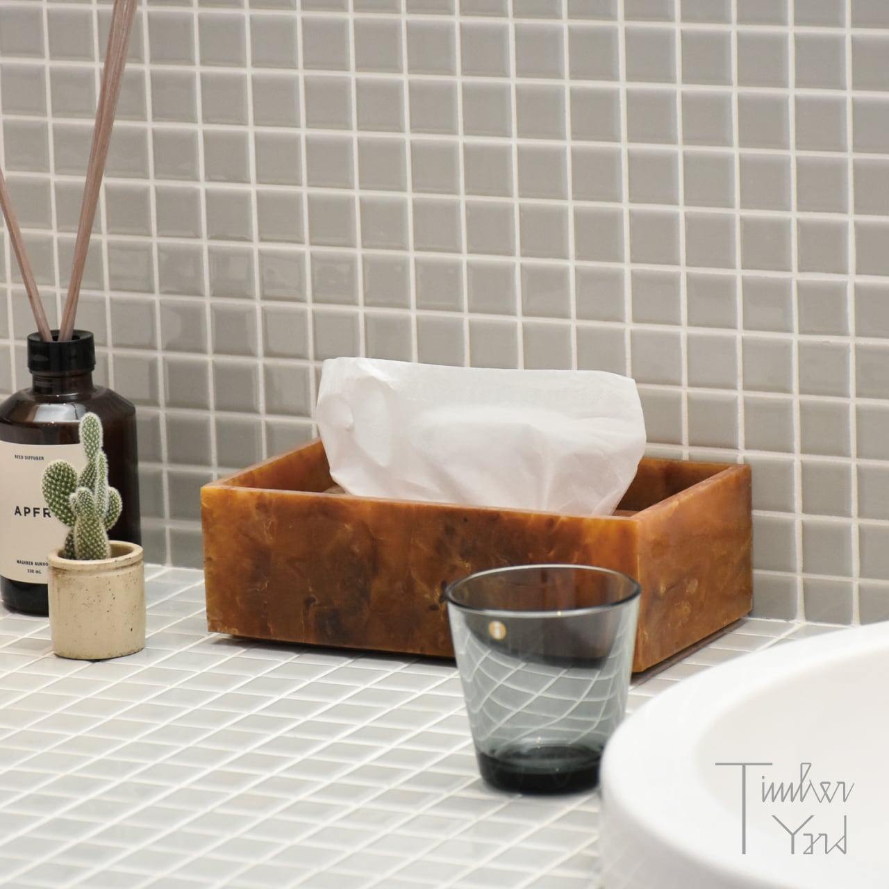 【ONLINE限定】Mist Tissue Box / Sugar Kelp / W21.5×D12×H7cm / Ferm Living（ファームリビング）/ ミスト ティッシュボックス / 北欧インテリア / 正規販売店 [3]