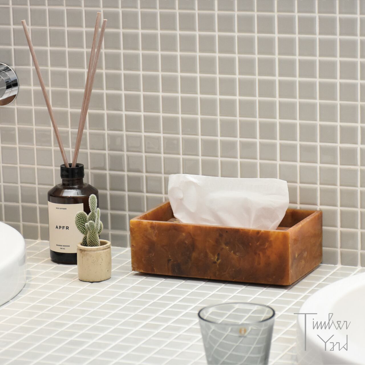 【ONLINE限定】Mist Tissue Box / Sugar Kelp / W21.5×D12×H7cm / Ferm Living（ファームリビング）/ ミスト ティッシュボックス / 北欧インテリア / 正規販売店 [4]