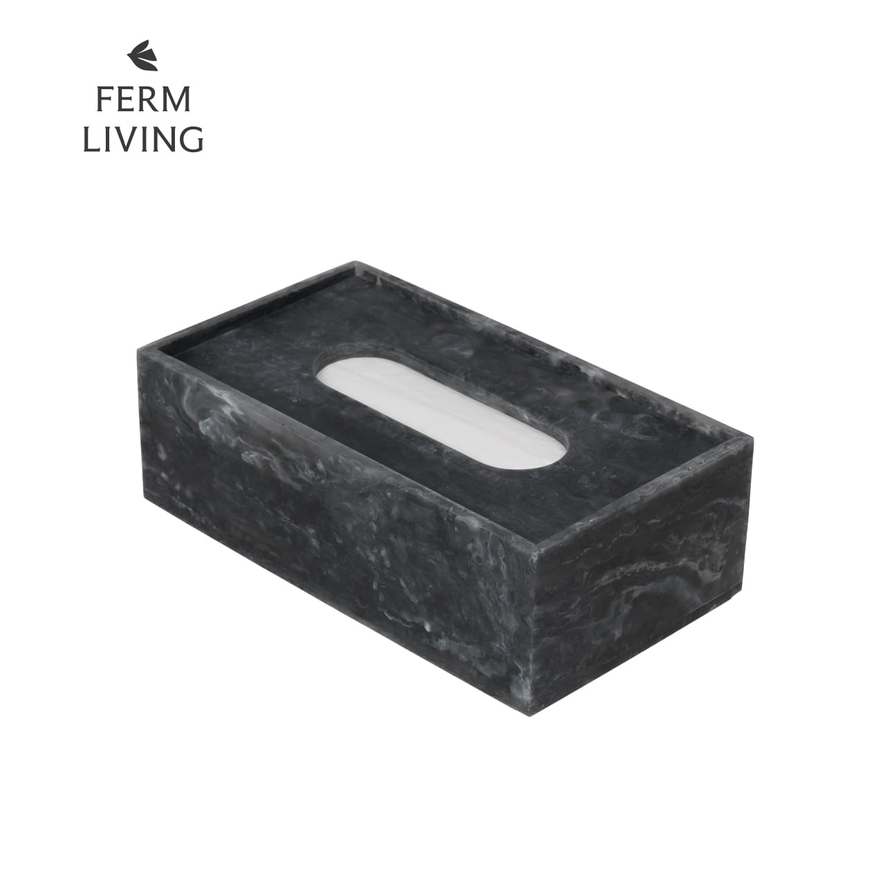 【ONLINE限定】Mist Tissue Box / Charcoal / W21.5×D12×H7cm / Ferm Living（ファームリビング）/ ミスト ティッシュボックス / 北欧インテリア / 正規販売店 [2]
