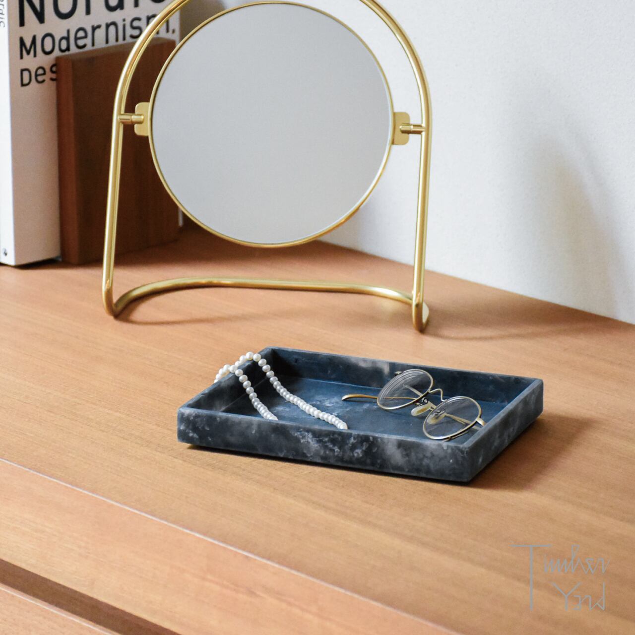 【ONLINE限定】Mist Tray / Charcoal / 15×20cm / レジン / Ferm Living（ファームリビング）/ トレイ / トレー / 正規販売店 [3]