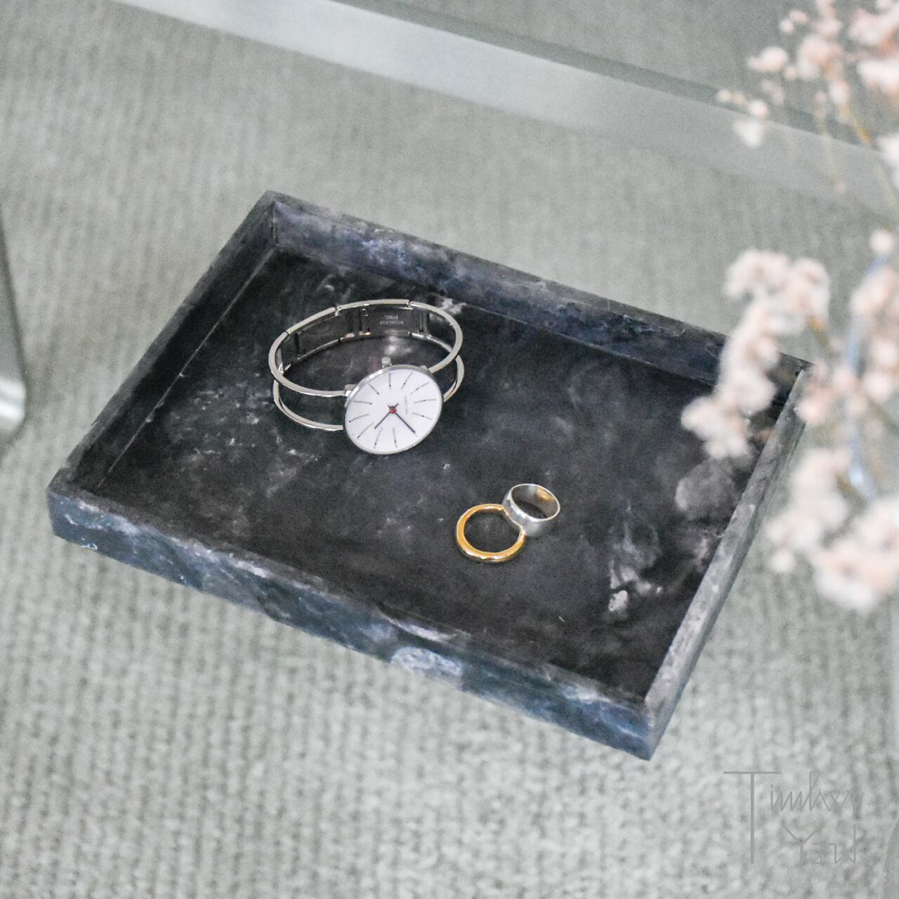 【ONLINE限定】Mist Tray / Charcoal / 15×20cm / レジン / Ferm Living（ファームリビング）/ トレイ / トレー / 正規販売店 [5]