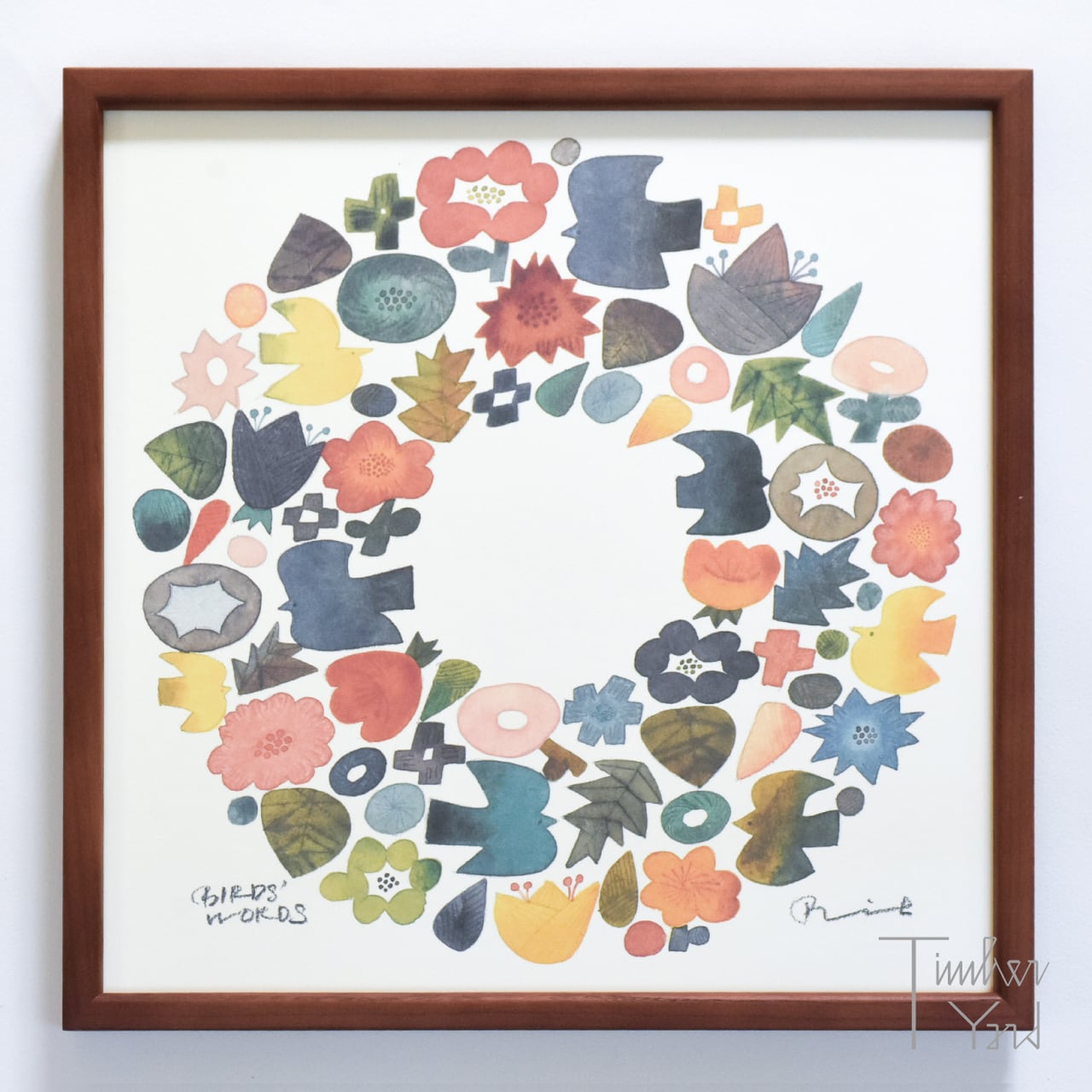 POSTER 30 / WREATH / リース / 正方形 / BIRDS' WORDS（バーズワーズ）/ アートポスター [3]