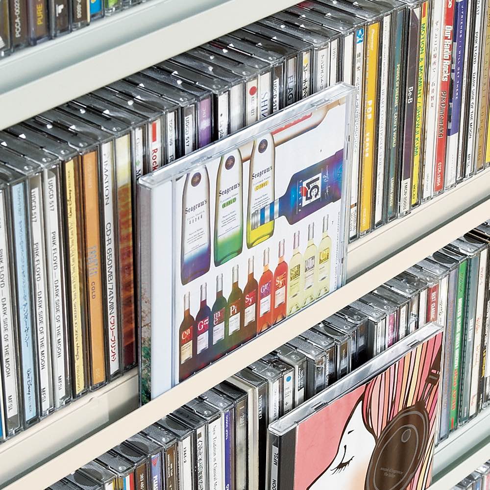 たっぷり収納！スチールラック 突っ張り式 CD用 幅91.5cm [2]