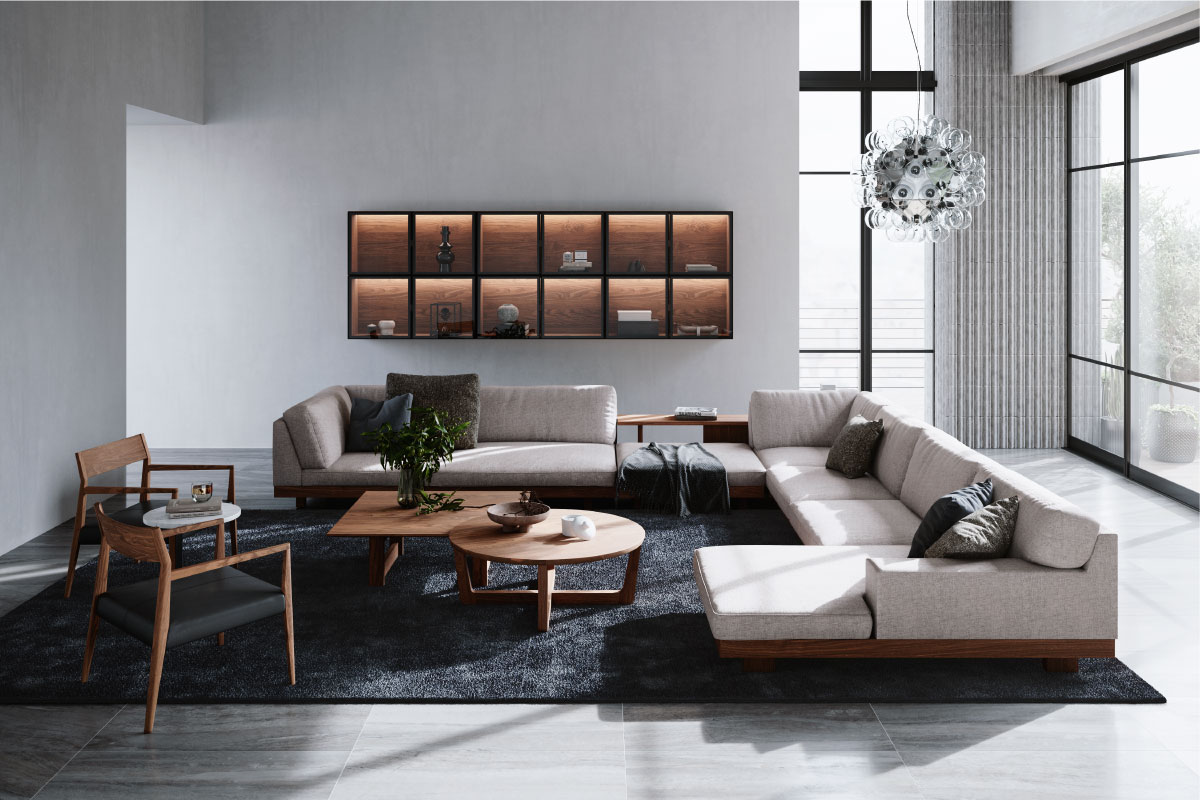 DANISH SOFA OTTOMAN かたさ選べる デニッシュ ソファ オットマン [2]