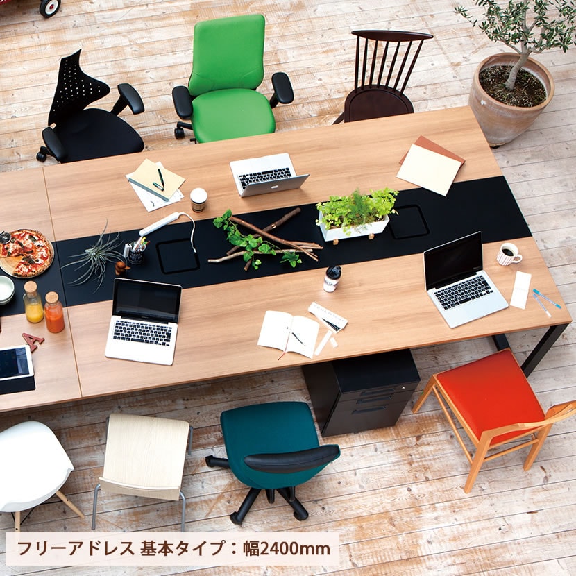 Garage(ガラージ)/NSデスク フリーアドレスタイプ(センター収納なし) 幅3600×奥行1400×高さ720mm [4]