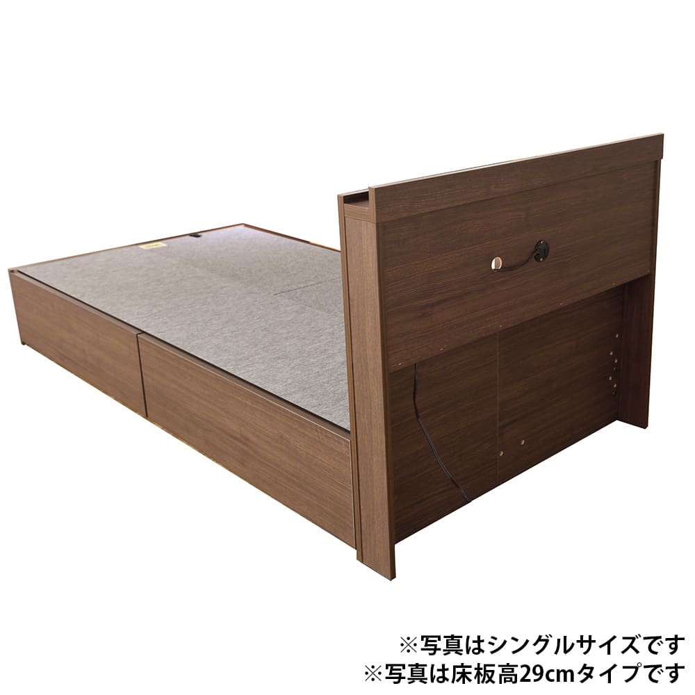 ［ドリームベッド］ワイドダブルベッド　ウレルディＷＤ１０６５ＢＸ２２ＺＳＭＥＷ／サータＦ１Ｎ２７８ＧＹ(ワイドダブル　ＭＥＷ): ベッド [4]
