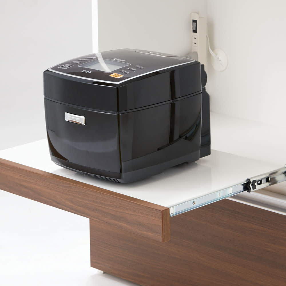 サイズが選べる家電収納キッチンカウンター ロータイプ 幅120cm [5]