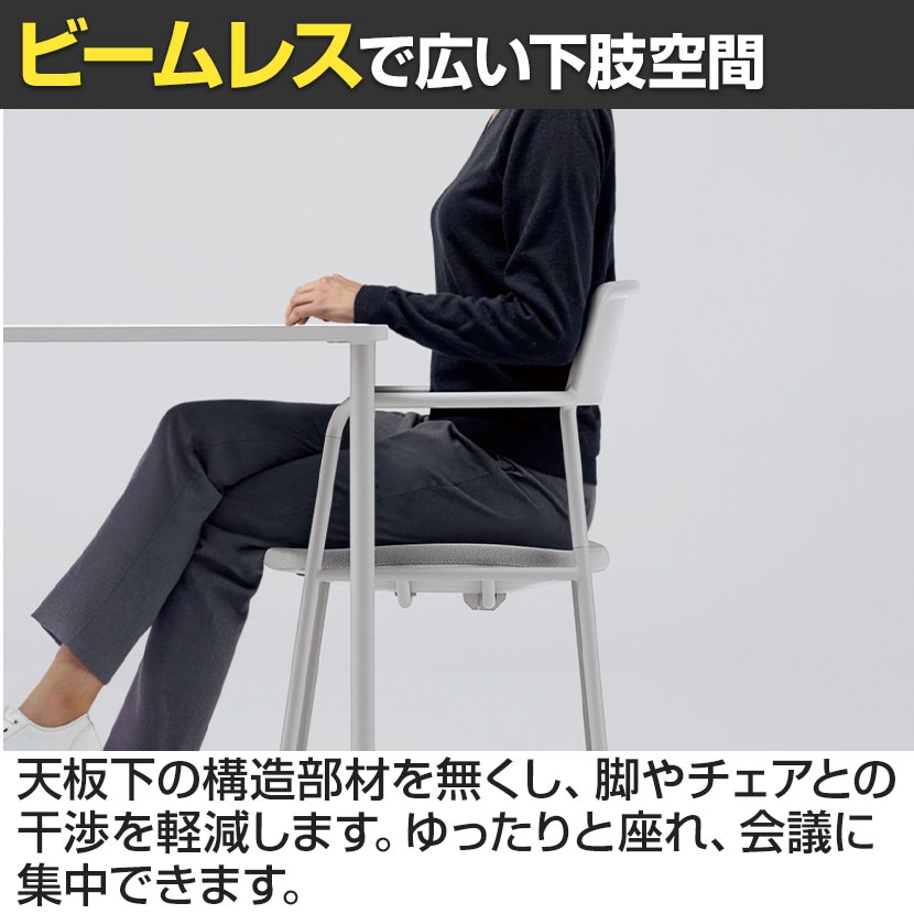 会議用テーブル Any way エニーウエイ Any Table エニーテーブル ミーティングテーブル 会議テーブル 角形 幅1800×奥行900×高さ720mm TAN-MK1809M1 コクヨ [5]