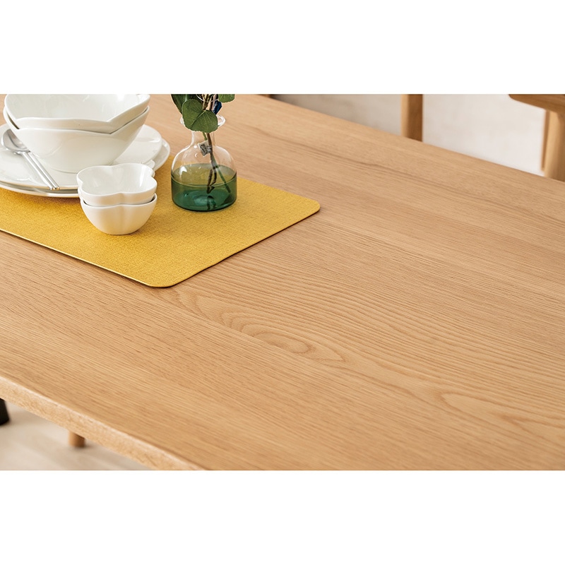 ダイニング4点セット Thor(トール)150TOP オーク NA+テーパー150脚 ラバー BK+チェアThor DC WOOD NA+ベンチThor 125BC NA【大型商品配送】【MIXAL】 [5]