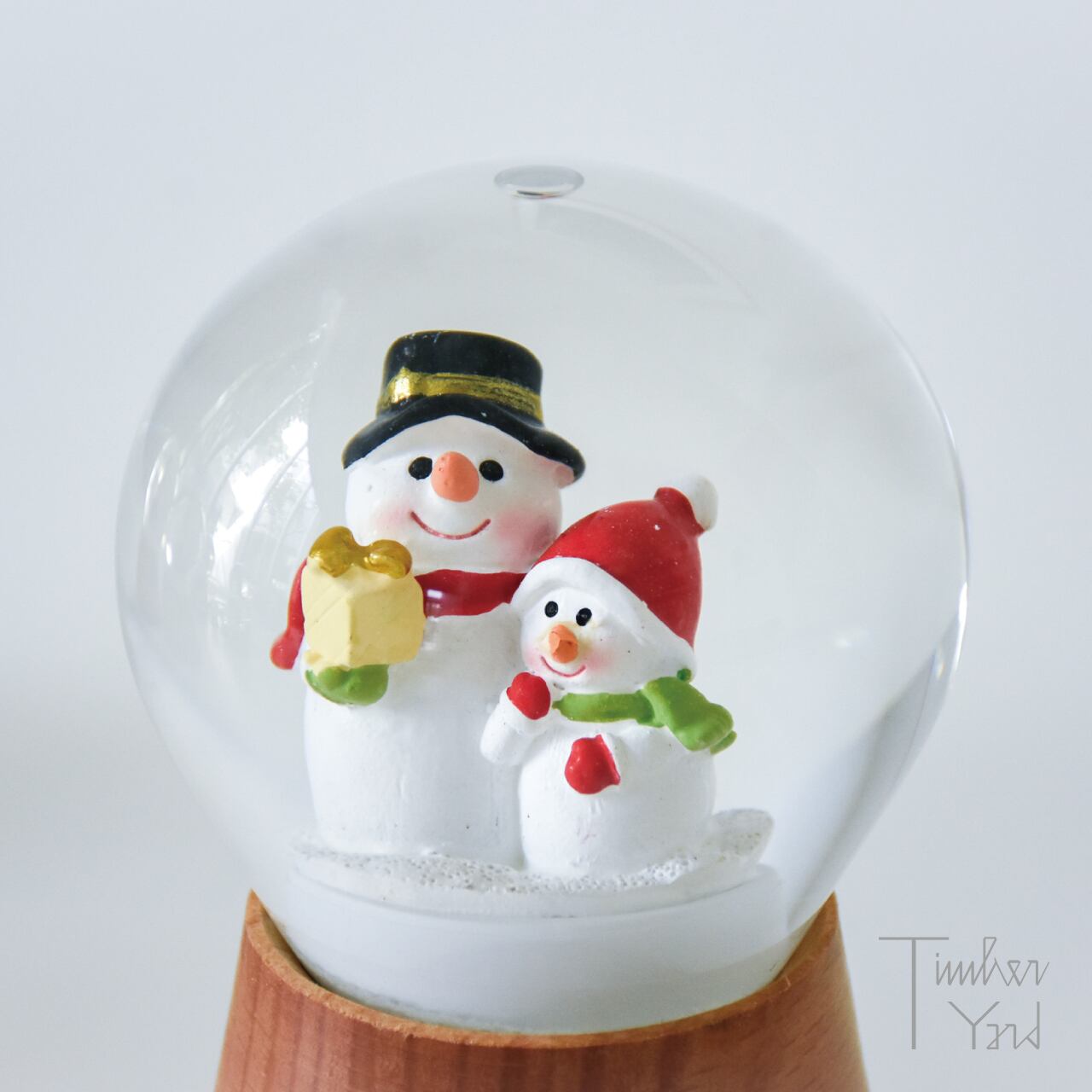 【ONLINE限定】スノードーム / 雪だるまたち / 木製台座 / Φ8cm / PERZY（パージー）/ スノーグローブ / 正規販売店 [3]
