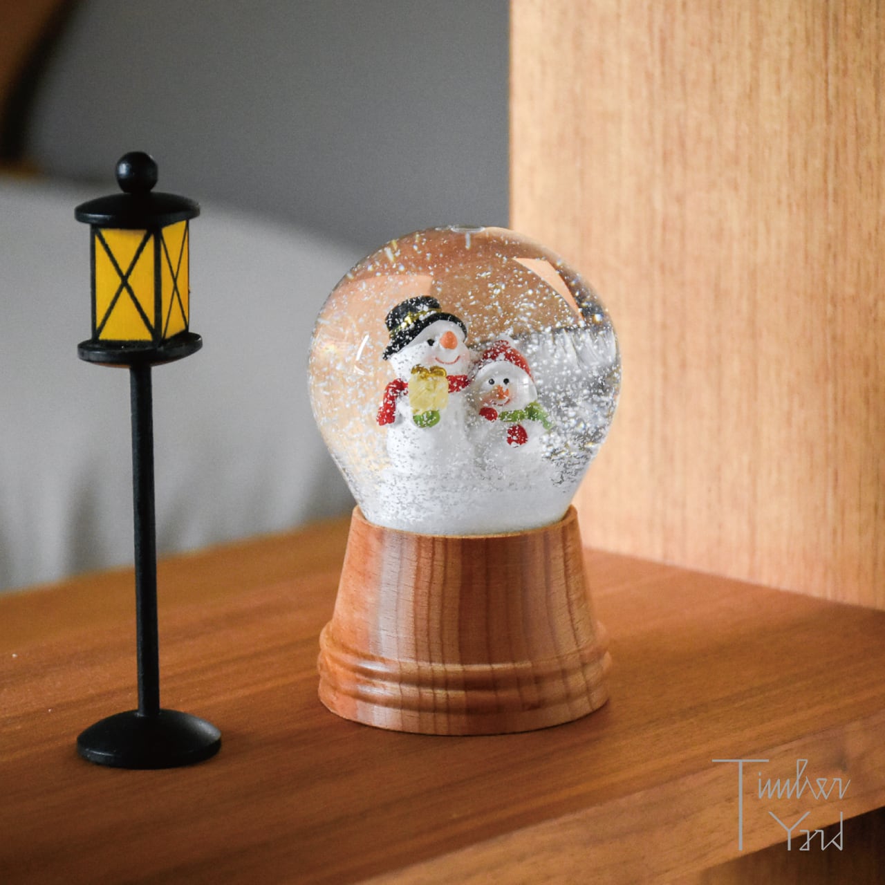 【ONLINE限定】スノードーム / 雪だるまたち / 木製台座 / Φ8cm / PERZY（パージー）/ スノーグローブ / 正規販売店 [5]