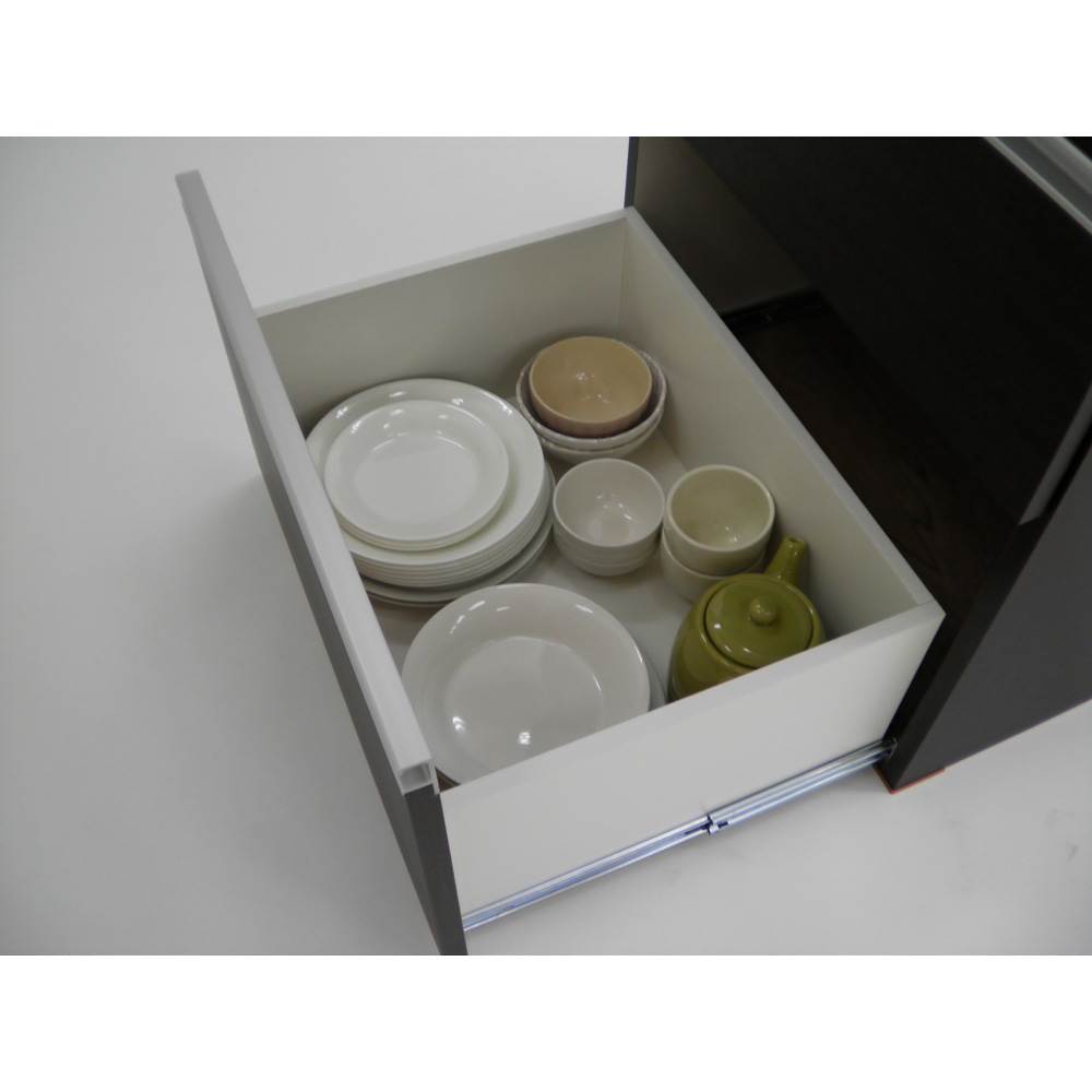 組立不要！家電を隠せるキッチン収納シリーズ 食器棚幅78cm [4]
